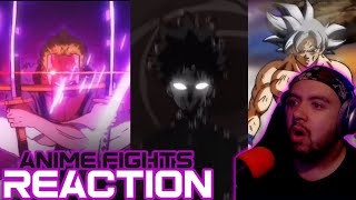 ANIME NOOB REACTS TO Top 10 Visually Stunning Anime Fights PART 4 [upl. by Shelli]