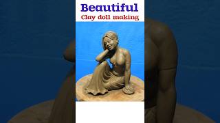 Beautiful clay doll making [upl. by Ellekim]