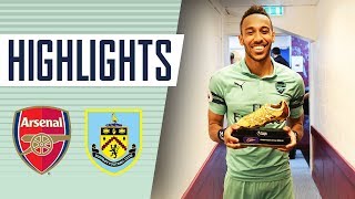 AUBAMEYANG CANT STOP SCORING  Burnley 1  3 Arsenal  Goals and highlights [upl. by Lihas]