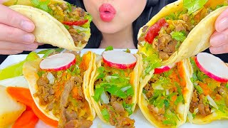 ASMR Tacos Serrano Peppers Pickled Carrots  Mukbang  Eating Sounds  ASMR Phan [upl. by Annazor501]