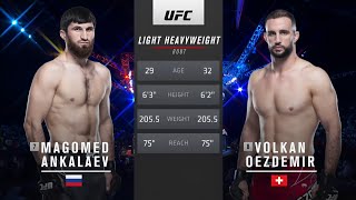 Magomed Ankalaev vs Volkan Oezdemir UFC 267 [upl. by Farrish]