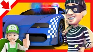 Police cars chase cartoon  Police cartoon  full episodes [upl. by Gnilrets]