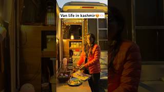 Van life in kashmir 😍🫶🏻❤️ghumakkadbugz kashimr carcampingindia caravan campervans [upl. by Pincas139]