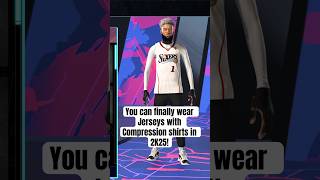 You can finally wear jerseys with compression shirts in 2K25 2kcommunity 2K25 2kcontentcreator [upl. by Ssyla653]