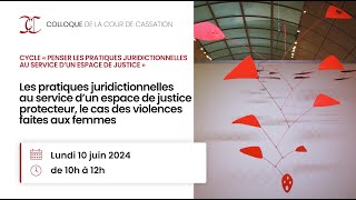 Pratiques juridictionnelles au service d’un espace de justice protecteur le cas des violences fa… [upl. by Cele]