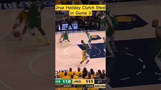 They Dont Call Defensive Specialist for Nothing jrueholiday nbaplayoffs nba celticsvspacers [upl. by Aenel]