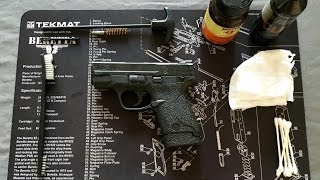 SampW MampP Shield 9mm  How to Properly Clean and Lubricate [upl. by Fanning]