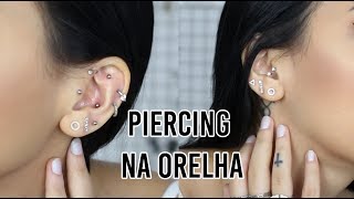 O QUE NÃO TE CONTAM SOBRE PIERCING NA ORELHA isatododia 11 [upl. by Ahsei52]