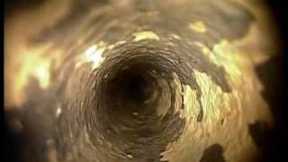 Heat exchanger tubes before cleaning using a video inspection sewer pipe camera [upl. by Nhabois952]