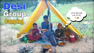 Group camping in forest  camping in india  camping videos [upl. by Ytteb]