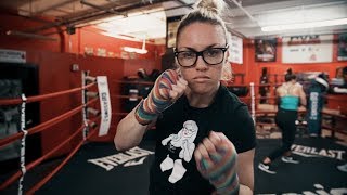 Heather The Heat Hardy Womens Boxing at Gleasons Gym [upl. by Llennehc632]