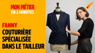 Couturière spécialisée dans le tailleur  Mon métier en 2 minutes [upl. by Rhett473]