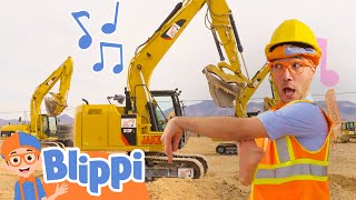 Im an Excavator  Brand New BLIPPI Excavator Song  Fun Educational Songs For Kids [upl. by Roxie]