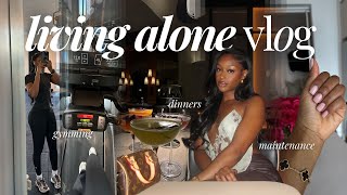 LIVING ALONE VLOG  locking in aka lots of gym  time w the girls shopping  dinner [upl. by Georg]