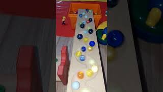 Reverse 4k Amazing Marble Run Healing Sound スロープ＆バリボーゴールデングミRooling Ball ASMR satisfying viral [upl. by Aillij]