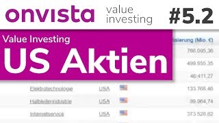 Die besten US Aktien im Aktienfinder  Value Investing Webinar 5 [upl. by Masry]