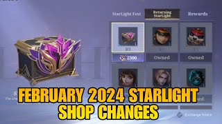 February 2024 Starlight Shop Changes Novaria  MLBB [upl. by Marcella]