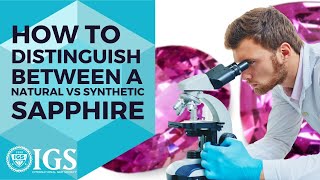 How To Distinguish Between A Natural Sapphire VS Synthetic Sapphire [upl. by Aneehta]