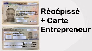 Récépissé et carte de séjour entrepreneur ou professionnelle libérale [upl. by Tegan]