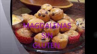 Magdalenas Sin Gluten Esponjosas y Rápidas [upl. by Enialb641]