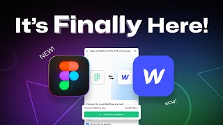 Webflow For Figma Is Finally Here – This Is AMAZING [upl. by Amocat]
