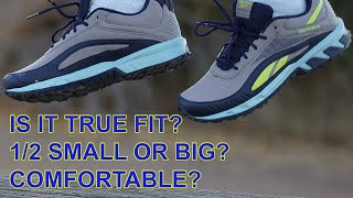 Reebok Trail Shoes Ridgerider 6 0 GX2249 Unboxing Test and Fit Review UPC 195740891237 Hiking [upl. by Call685]