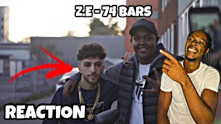 AMERICAN REACTS TO SWEDISH RAP  ZE  74 BARS ENGLISH LYRICS [upl. by Anilrahc]