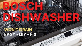 ✨ BOSCH DISHWASHER  EASY RESET and DRAIN FIX ✨ [upl. by Sivlek]