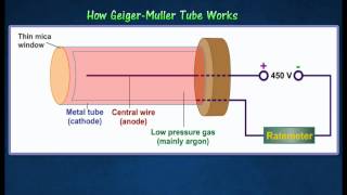 52 Radioactive detectors  GM tube [upl. by Enilhtak]