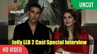 UNCUT  Jolly LLB 2 Cast Special Interview  Akshay Kumar Huma Qureshi [upl. by Enyrat]