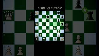 ELBIL VS SHIROV chess chessstrategyyoutubeshortschessvibestrendingviralphonk [upl. by Edeline]