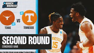 Tennessee vs Texas  Second Round NCAA tournament extended highlights [upl. by Myrta]