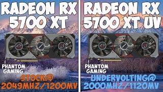 Undervolting vs Stock ASRock Radeon RX 5700 XT Phantom Gaming  AMD Ryzen 7 3800X I 32GB [upl. by Derfla]