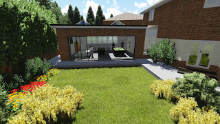 Extension Architecture  Single Storey Extension 3D Visualisation [upl. by Annaer]