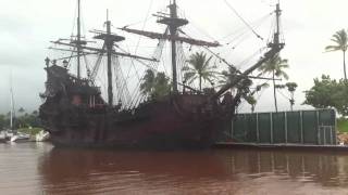 Jack Sparrows boat The Black Pearl in Hawaii [upl. by Storer]