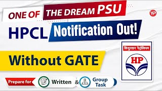 Much awaited advertisement HPCL 2023 without GATE  Prepare for written exam GT amp Interview [upl. by Sukramed]