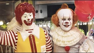 Pennywise visits McDonalds ASMR Mukbang Challenge [upl. by Ettennor530]