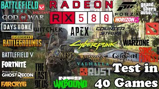 RX 580 8GB  Test in 40 Games in 2024  RX 580 8GB Gaming [upl. by Enylhsa344]