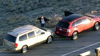 Watch Dramatic highspeed chase in Denver [upl. by Ivz48]