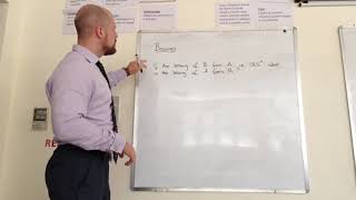 GCSE Mathematics  Calculating Reverse Bearings [upl. by Aseyt]