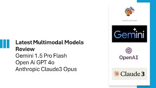 Revisión de los ultimos modelos Multimodales Gemini Pro 15 Flash vs OpenAI GPT4o vs Claude 3 Opus [upl. by Ichabod]