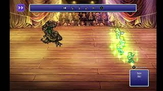 Final Fantasy VI Pixel Remaster  Opera House  Earth Dragon boss battle World of Ruin [upl. by Tews]