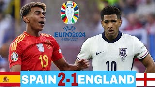 Spain vs England 21  All Goals amp Highlights  Euro Final 2024 [upl. by Boyd]