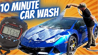 HOW TO WASH A CAR FASTER  Car Wash in 10 minutes or less [upl. by Beasley]