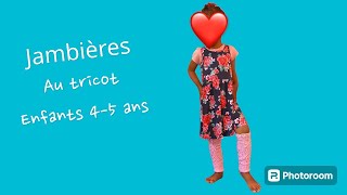 Jambières au tricot pour enfant 45 ans [upl. by Cressler]