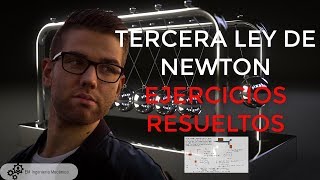 TERCERA LEY DE NEWTON EJERCICIOS RESUELTOS [upl. by Hahnert]