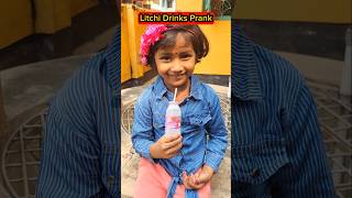 Litchi🍸 Drinks Prank💥😂 shorts colddrinks funnyvideo trishikarimpa [upl. by Atekal947]