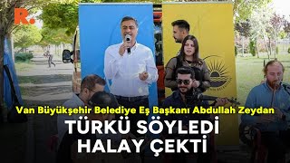 Van Büyükşehir Belediye Eş Başkanı Abdullah Zeydan türkü söyledi halay çekti [upl. by Adnirak917]