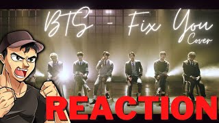 Metal Vocalist  BTS x Coldplay  Fix You  REACTION [upl. by Ahsimin]