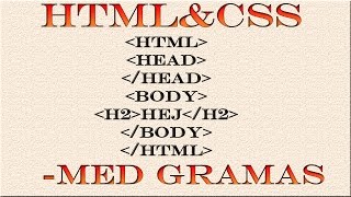 HTML amp CSS svenska  21  CSS grunder [upl. by Vally190]